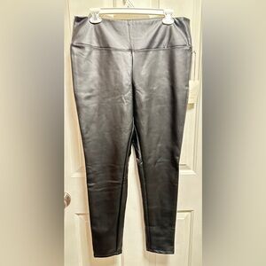 a new day Black Faux Leather Leggings